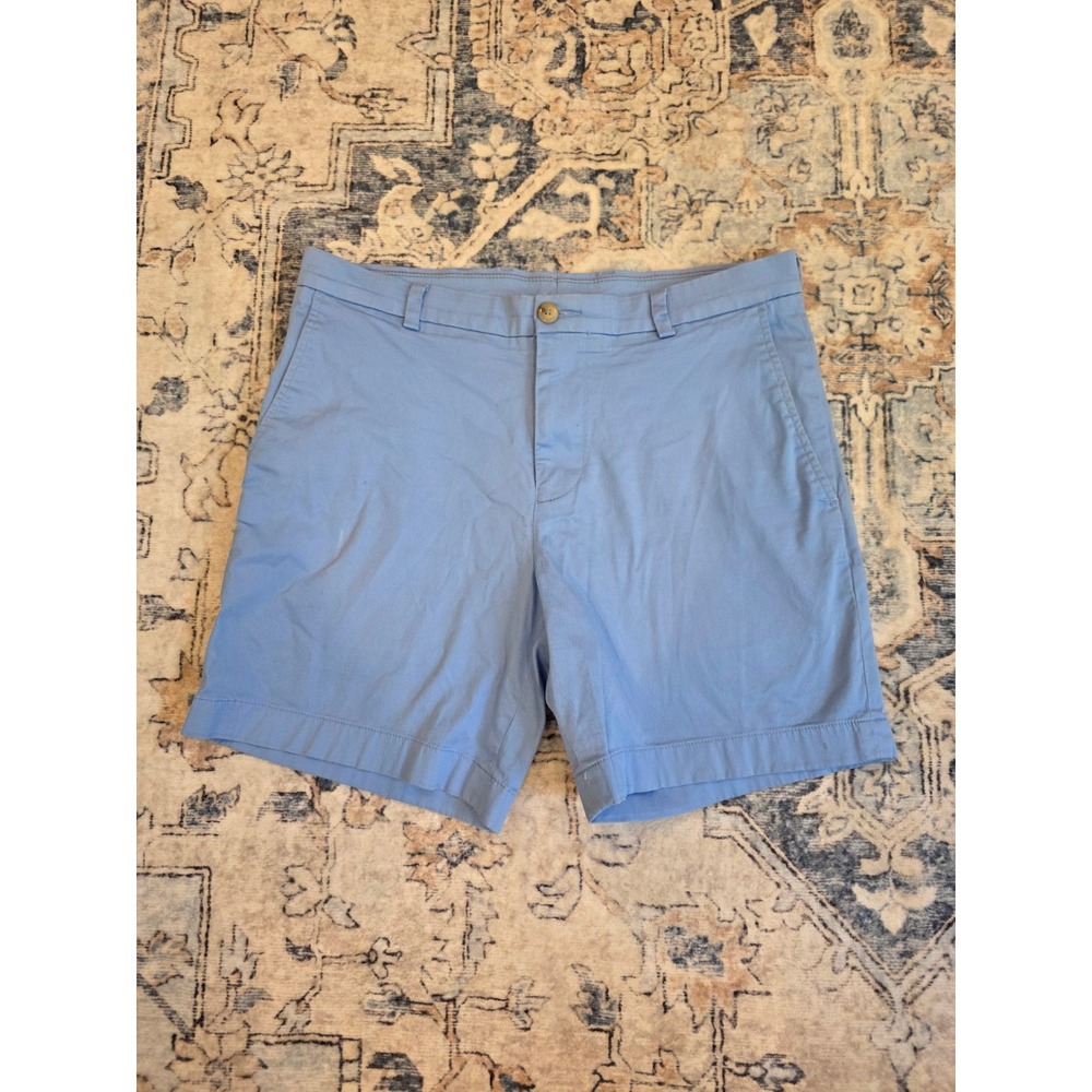 Southern Tide Men's Size 32 7" Inseam Flat Front Blue Preppy Summer Shorts
